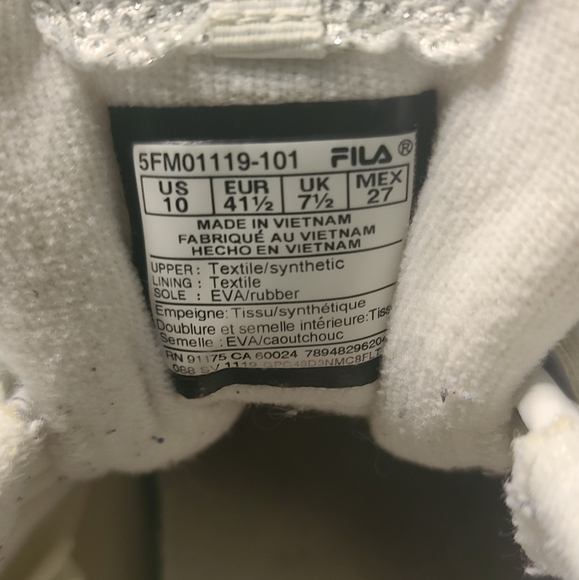 Fila athletic chunky rainbow colors sparkles silver - Picture 8 of 13